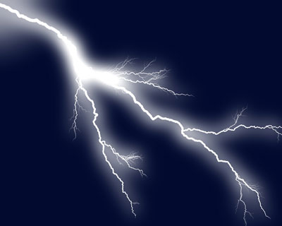 Three Simultaneous Lightning Strikes